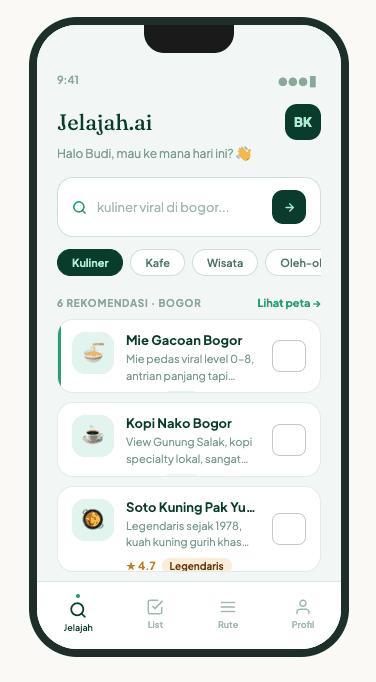 Explore — food, cafés, trips, and picks near you