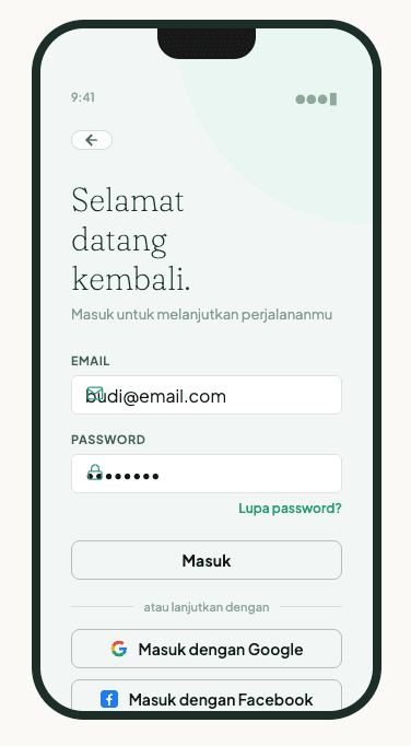 Sign in — pick up where you left off